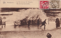 E14- MIDDELKERKE - LA MER UN JOUR DE TEMPETE  EN 1934 - Middelkerke