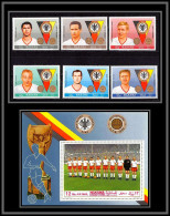 Manama - 3493b/ N°141/146 A + BF 84 A Beckenbauer Seeler Haller Muller 1969 German Football Soccer Players Neuf ** MNH - Autres & Non Classés