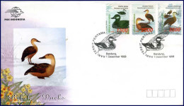 Indonesië - FDC - Vogels : Eenden  -  01-12-1998              - Indonesia