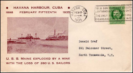 Cover From Cuba To New York - 1935 - Cartas & Documentos