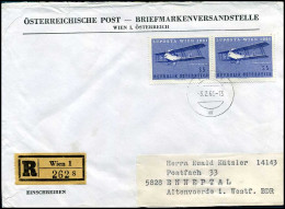 Registered Cover From Austria To Germany - Lettres & Documents