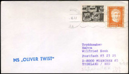Cover To Germany, MS 'Oliver Twist' - Lettres & Documents