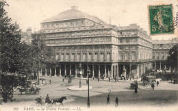 FRANCE - Paris - Vue Sur Le Théâtre Français - L L - Voitures - Chevaux - Animé - De L'extérieur- Carte Postale Ancienne - Autres Monuments, édifices