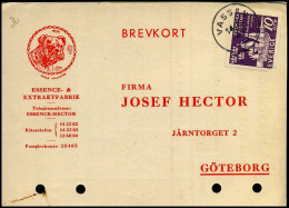 Brevkort - Carte Postale, 1945, Firma Josef Hector - Postal Stationery