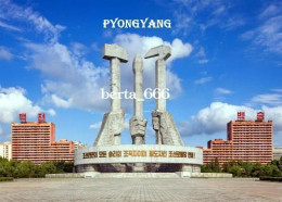 North Korea Pyongyang Korean Workers Party Monument New Postcard - Korea (Noord)