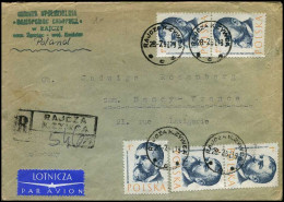 Registerd Cover From Poland To France - Lettres & Documents
