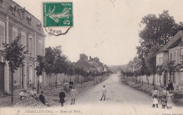 F20-60) NOAILLES (OISE) LA ROUTE DE PARIS - ANIMEE - HABITANTS - ECOLIERS - EN 1914 - Noailles