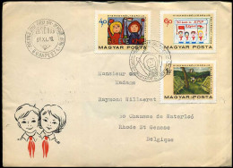 Hungarian Cover To Belgium - Lettres & Documents