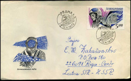 Czech Cover To Latvia, USSR - Lettres & Documents