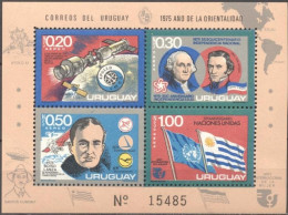 Uruguay 1975, Space, Washington, Plane, Block - Sud America