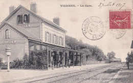 S20-95) VIARMES - LA GARE - ANIMEE - EN  1907  - Viarmes