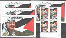 YEMEN -BLOOK4/ THE 4th COMMEMORATION OF THE MARTYRDOM OF THE SYMBOL H.E.PRESIDENT YASSER ARAFAT +MS 2008 - Yemen