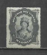 X19-MNH **  MADRID SELLO FISCAL CLASICO SPAIN REVENUE SELLO DE CONTRASEÑA SOCIEDAD DEL TIMBRE AÑO 1875. FISCAUX STEMPE - Fiscaux