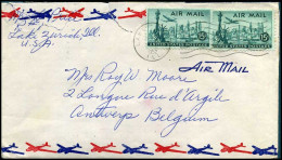 USA - Cover To Antwerp, Belgium - Briefe U. Dokumente