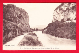 F-01-Belley-01P51 Le Rhône Au Pont De La Balme, Cpa BE - Belley