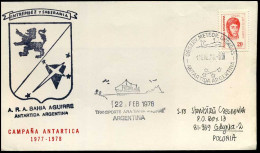 Argentina - Cover To Gdynia, Poland - Capana Antartica 1977-1978 - Brieven En Documenten