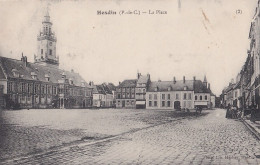  N18-62) HESDIN - LA PLACE  - ( 2 SCANS ) - Hesdin