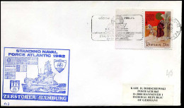 Portugal - Cover To Hannover, Germany - Standing Naval Force Atlantic - Brieven En Documenten