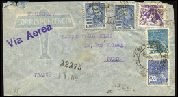 Brasil - Registered Cover To Paris, France - Briefe U. Dokumente