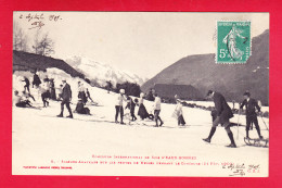 F-64-Eaux Bonnes-13A02 Concours International De Ski, Skieurs Amateurs Sur Les Pentes, Cpa BE - Eaux Bonnes