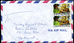 St.Christopher-Nevis-Anguilla - Cover To Montserrat - St.Christopher-Nevis & Anguilla (...-1980)