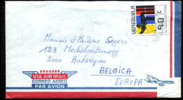 Venezuela - Cover To Antwerp, Belgium - Venezuela