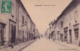 Z7-81) CARMAUX  - RUE DE LA TOUR - COMMERCES - COIFFEUR - EPICERIE  - DISTILLERIE - EN 1911 - Carmaux