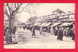 E-Algerie-372A45  TLEMCEN Revendeurs Maures De La Place D'Alger, Animation, Cpa  - Tlemcen