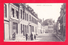 F-62-Hesdin-09A80  La Rue Du Bras D'or, Petite Animation, Cpa  - Hesdin