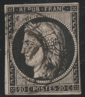 CERES N°3. Cachet à Date.Signé. Net 80€ - 1849-1850 Ceres