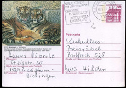 Bundespost - Postkarte Nach Hilden - Postcards - Used