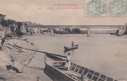 Z17-31) MURET - VUE SUR LA GARONNE AU PONT NEUF - ANIMEE - PECHEUR A LA LIGNE - EN 1906 - Muret