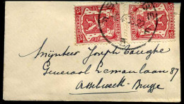 Kleine Envelop / Petite Enveloppe Met N° 2 X 423 - 1935-1949 Piccolo Sigillo Dello Stato