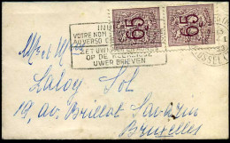Kleine Envelop / Petite Enveloppe Met N°  2 X 856 - 1951-1975 Lion Héraldique