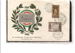 TEM20385   -  TRENYO  27-28/5/1961     /  ZII GIORNATA FILATELICA TRENTINA - Briefmarkenausstellungen