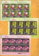 2022  Moldova  3 Sheets  „Flora. Cactus Flowers From Botanical Garden.” Mint - Moldawien (Moldau)