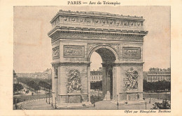 FRANCE - Paris - Vue Sur L'Arc De Triomphe - Vue D'ensemble - Animé - Les Maisons Autour - Carte Postale Ancienne - Arc De Triomphe