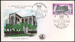 1483 - FDC - Abdij Van Aulne  #8 - 1961-1970