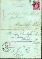 Kaartbrief / Carte-Lettre 1885 - Buste-lettere
