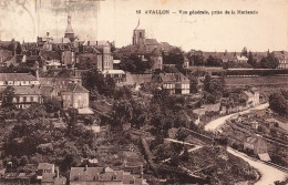 FRANCE - Avallon - Vue Générale - Prise De La Morlande - Vue Sur La Ville - Maisons - église - Carte Postale Ancienne - Avallon