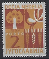 Jugoslavia 1959  Zwangszuschlagsmarken-Porto (**) MNH  Mi.19 - Beneficenza