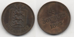 +  4 DOUBLES 1885 + - Guernsey