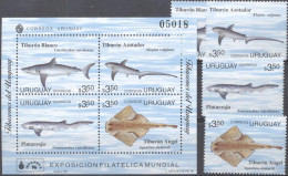 Uruguay 1996, Fishes 4val +BF - Uruguay