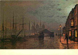 Angleterre - Hull - Art Peinture - Atkinson Grimshaw - Princes Dock Hull 1887 - Yorkshire - England - Royaume Uni - UK - - Hull