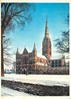 Angleterre - Salisbury - Cathedral - Cathédrale - In Winter - Hiver - Neige - Wiltshire - England - Royaume Uni - UK - U - Salisbury