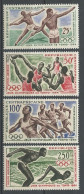 CENTRAFRICAINE 1964 PA N° 22/25 ** Neufs  MNH  Superbes C 12.05 € Sports JO TOKYO Javelot Basket Natation Anneaux - Central African Republic