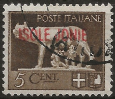 OIJO1U7 - 1941 Occup. Milit. Ital. ZANTE, Sass. Nr. 1, Francobollo Usato Per Posta °/ - Isole Ionie