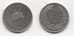 +  20 FILLER 1908 + - Hungary