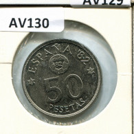 50 PESETAS 1980 SPAIN Coin #AV130.U.A - 50 Peseta