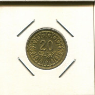 20 MILLIMES 1960 TUNESIEN TUNISIA Islamisch Münze #AS184.D.A - Tunesië